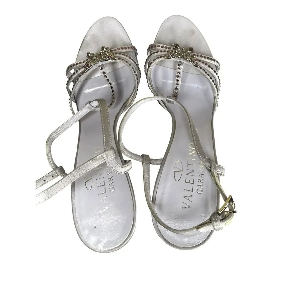 Valentino Garavani Rare Butterfly Crystal Heels 38.5 Violet Italy